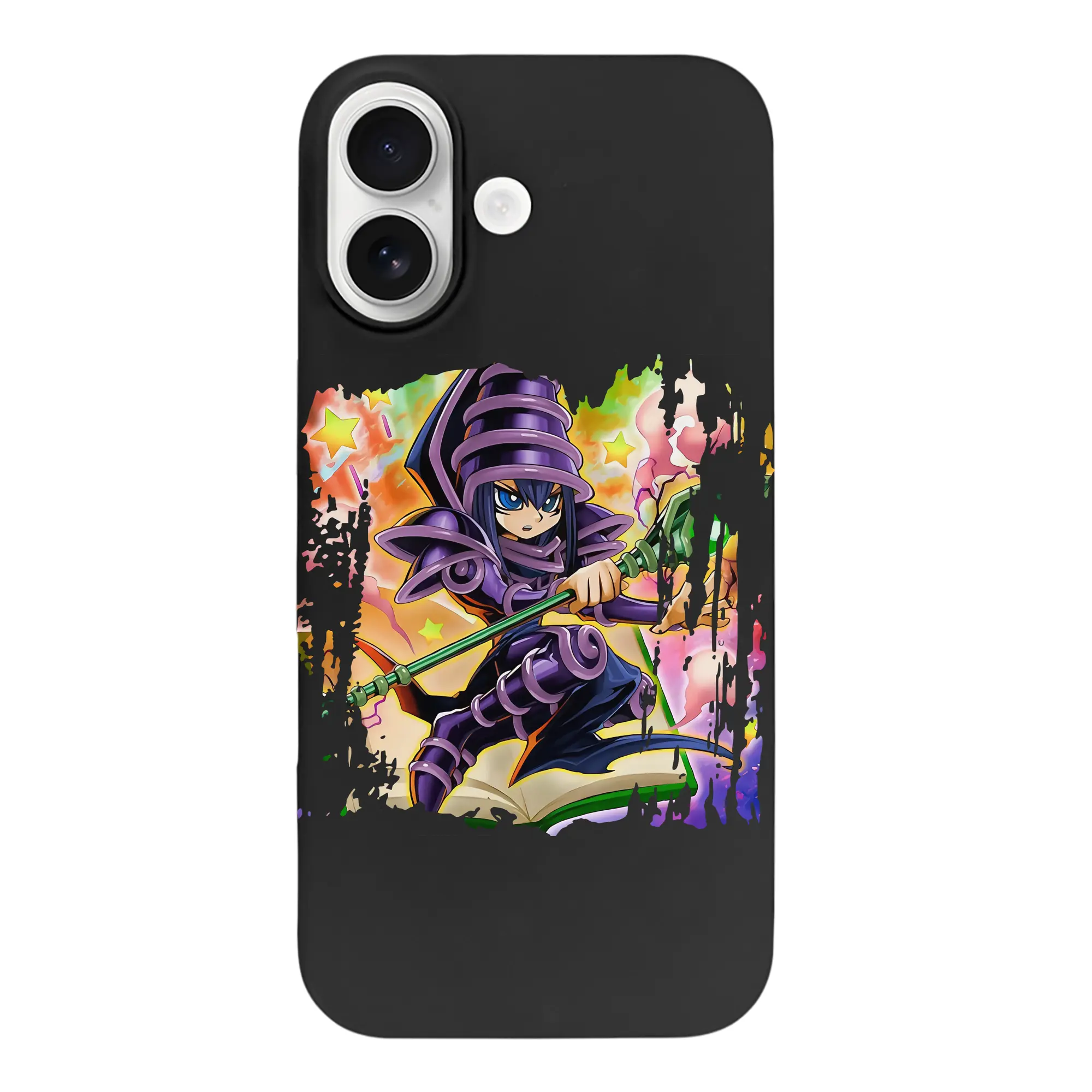 遊☆戯☆王 グッズ,ブラック・マジシャン - iPhone 17 シリーズ シリコンケース 薄型 耐衝撃 指紋防止 ソフトタッチカバー 精密フィット 傷防止 保護ケース iPhone 17/17 Air/17 Pro/17 Pro Max 対応